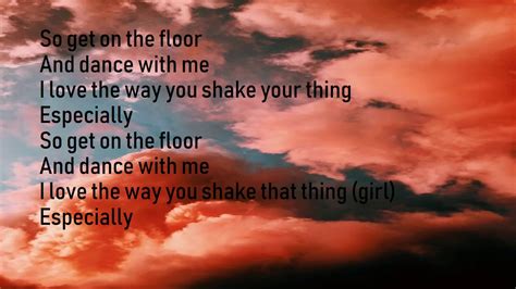 get on the floor lyrics.